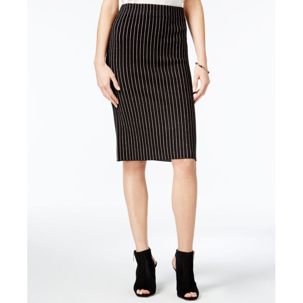 BAR III Striped Sweater Pencil Skirt